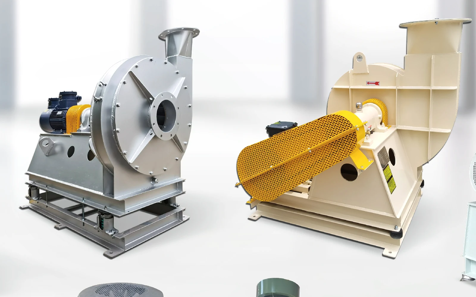 BEST industrial centrifugal fan showing casing, inlet and drive arrangement