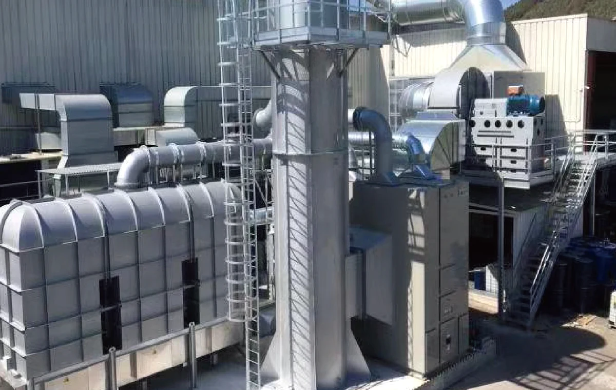 RTO waste-gas treatment system for Shenzhen Maolian Electronics