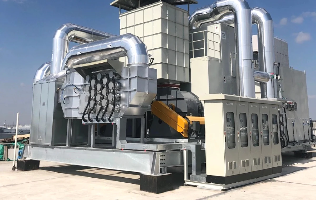 Environmental treatment equipment installed for Tesla Shanghai